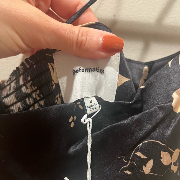 NEW Reformation Frankie Silk Maxi Dress, Small - Picture 7 of 7